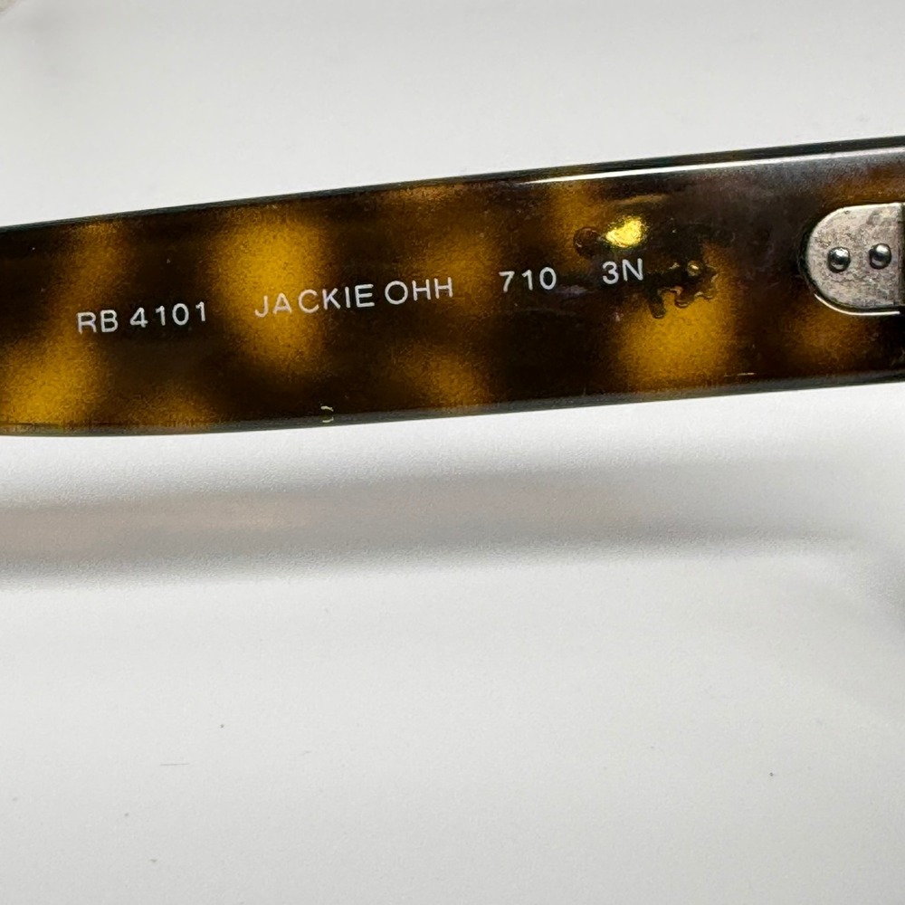 Ray-Ban Jackie Ohh RB 4101 710 Tortoise Shell Sunglasses Made in Italy - Picture 5 of 6